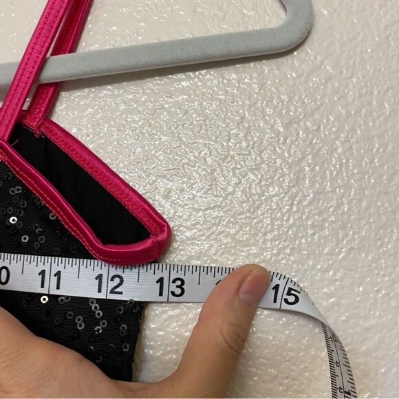 WEISSMAN Balera Dance Costume hot pink ONE SHOULDER SATIN DRESS D8177 MC - Picture 5 of 7